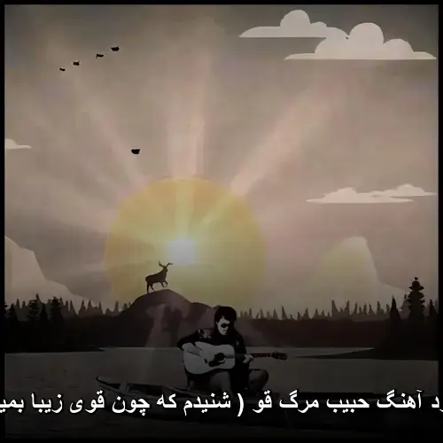 قو ( شنیدم که چون قوی زیبا بمیرد ) - حبیب